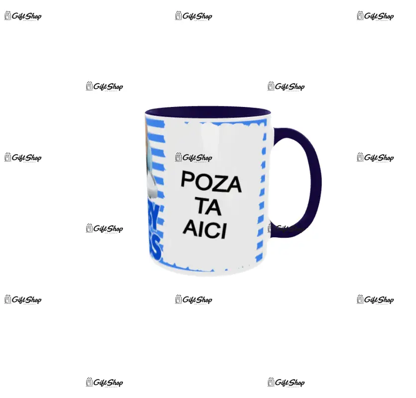 Baby boss, cana personalizata cu 2 poze, 330ml, model 3358